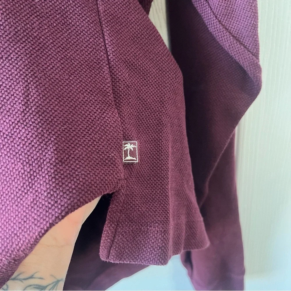 Tommy Bahama Silk Blend Long Sleeve Maroon Shirt size XL